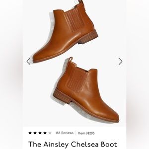 Madewell Ainsley Chelsea Boot in English Saddle